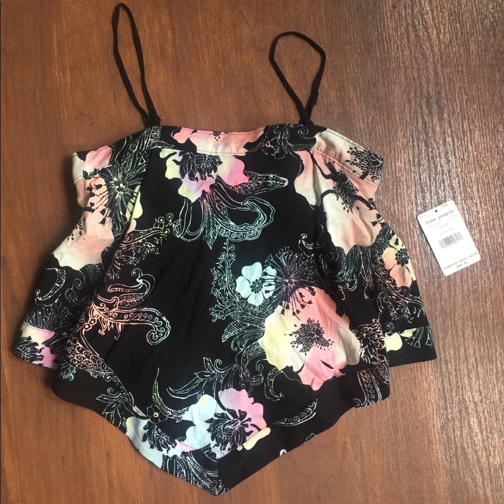 Free People Floral Bandana Tank